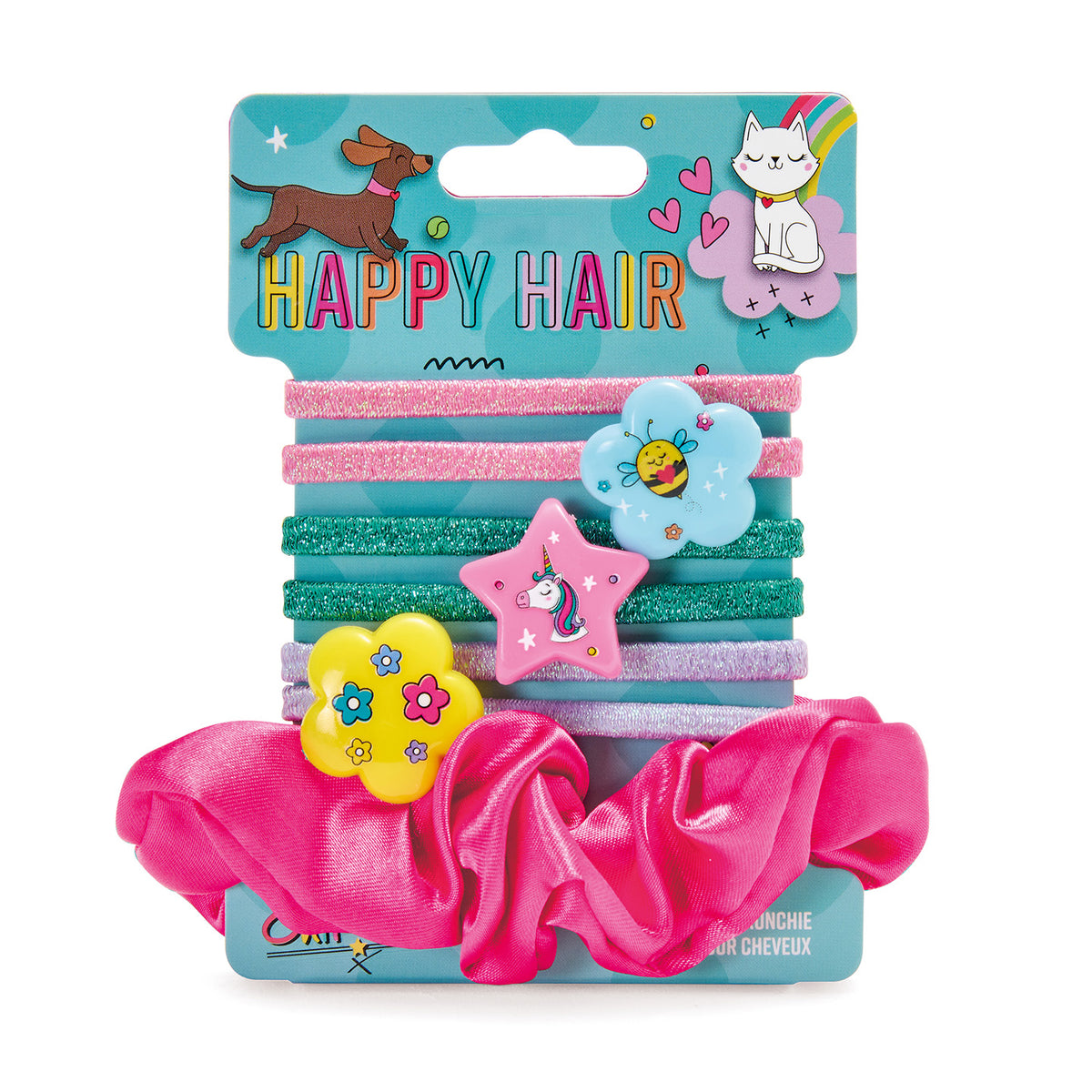 Chit Chat Happy Hair Bobble & Scrunchie Set